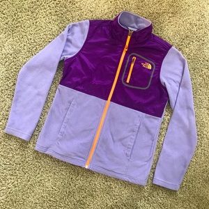 EUC North Face Fleece Full-Zip Jacket, Size Large 14/16